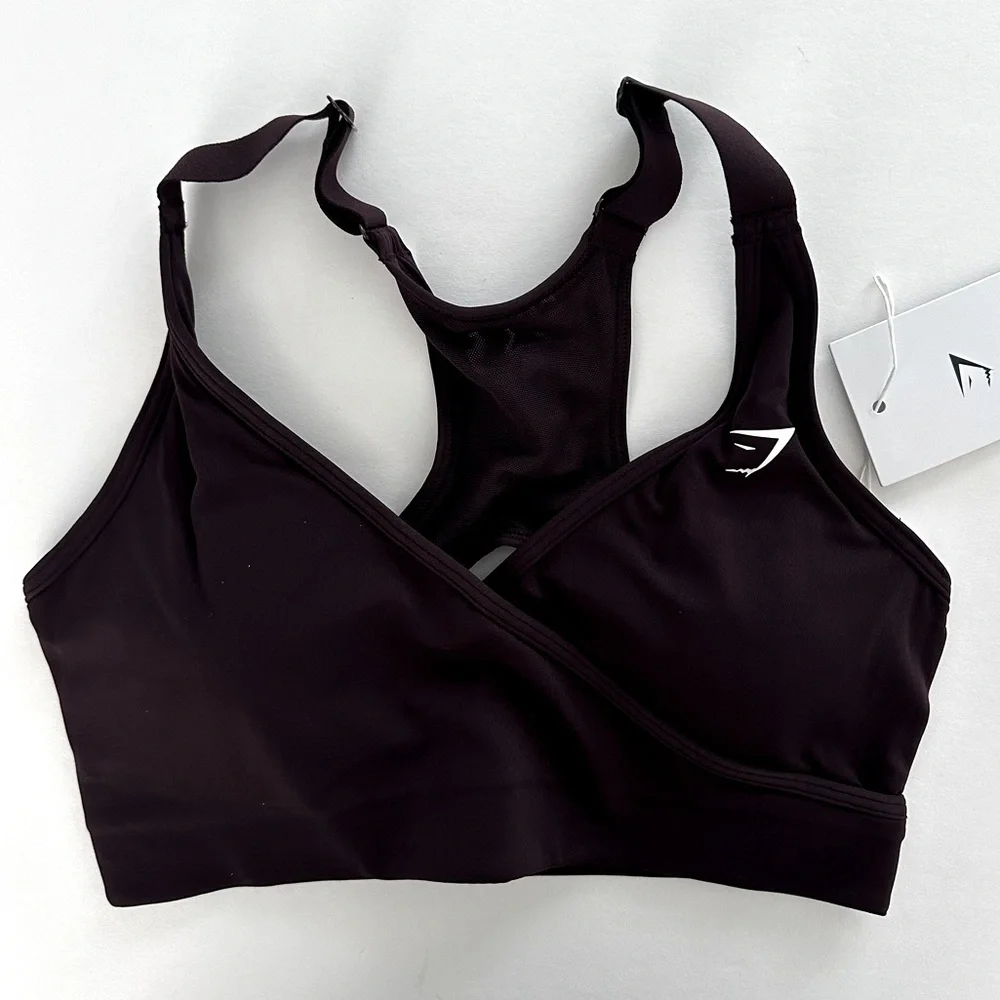 Gymshark S Wrap Sports Bra - Picture 1 of 3
